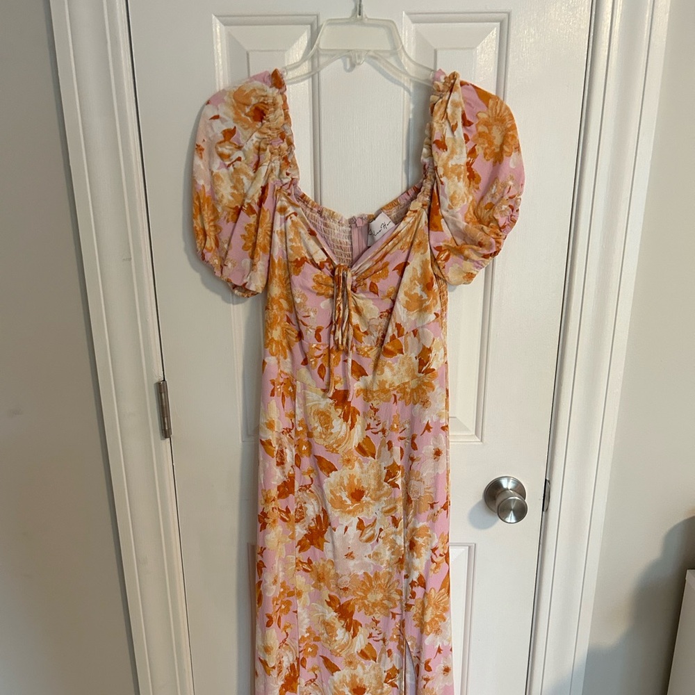 Floral Puff Sleeve Dress